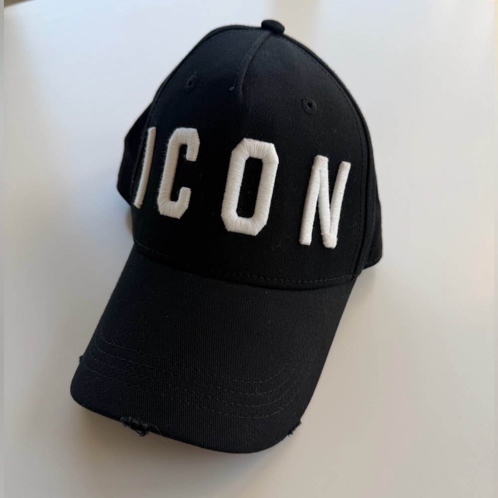 Dsquared2 “ICON” black baseball cap 🖤